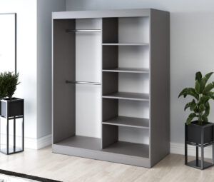 Garderoba 150x200 Troy, Antracyt mat